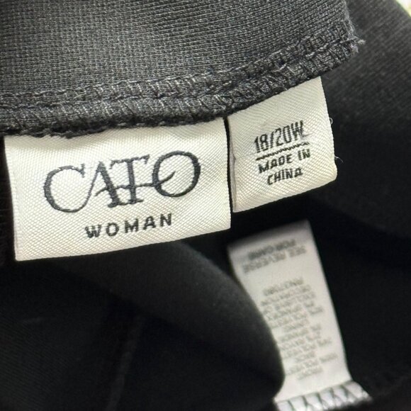 Cato Woman Size 18/20 W Black & Gold Sequined Skirt. - Picture 4 of 12